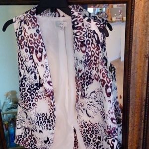 Animal Print Blazer Vest